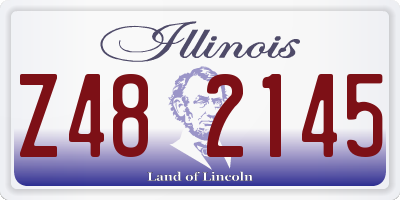 IL license plate Z482145