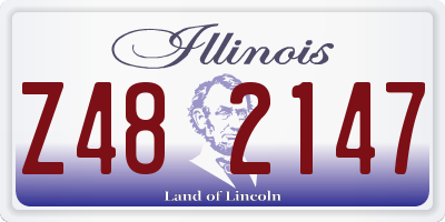 IL license plate Z482147