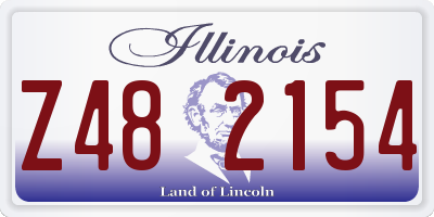 IL license plate Z482154