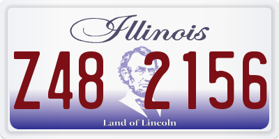 IL license plate Z482156