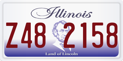 IL license plate Z482158