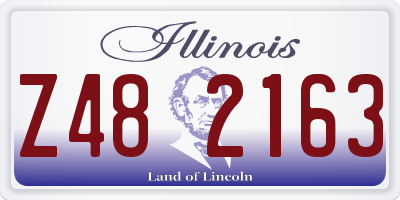 IL license plate Z482163