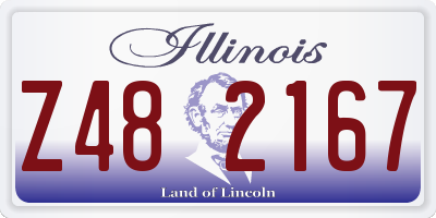 IL license plate Z482167