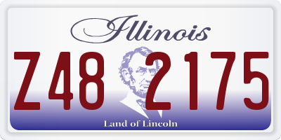 IL license plate Z482175