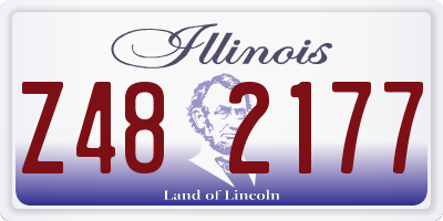 IL license plate Z482177