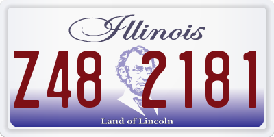 IL license plate Z482181