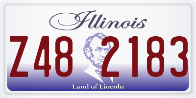 IL license plate Z482183