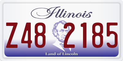 IL license plate Z482185
