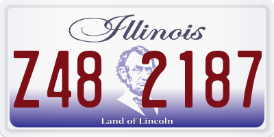 IL license plate Z482187