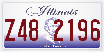 IL license plate Z482196