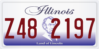 IL license plate Z482197
