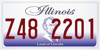 IL license plate Z482201