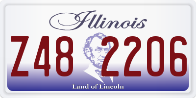 IL license plate Z482206