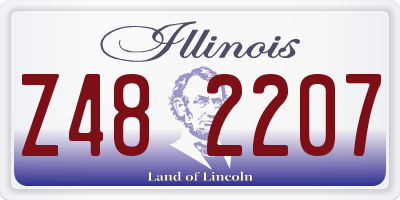 IL license plate Z482207