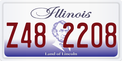 IL license plate Z482208