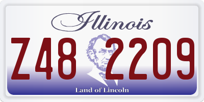 IL license plate Z482209