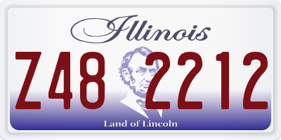 IL license plate Z482212