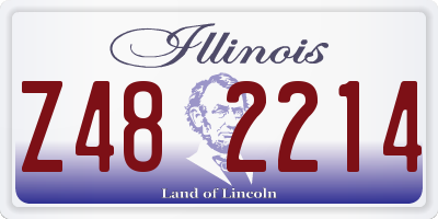 IL license plate Z482214