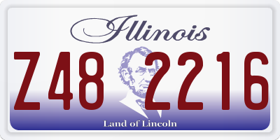 IL license plate Z482216