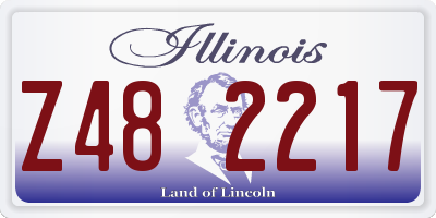 IL license plate Z482217