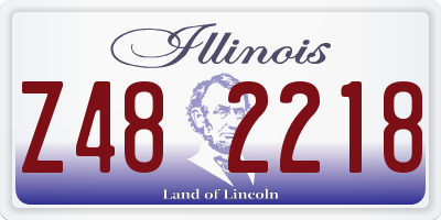 IL license plate Z482218