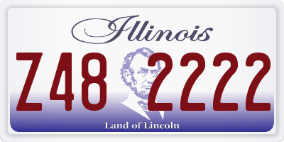 IL license plate Z482222