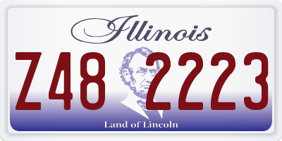 IL license plate Z482223