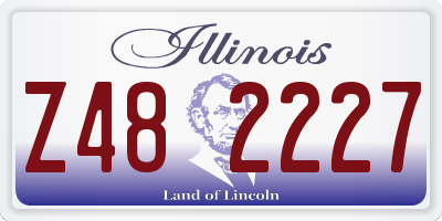 IL license plate Z482227