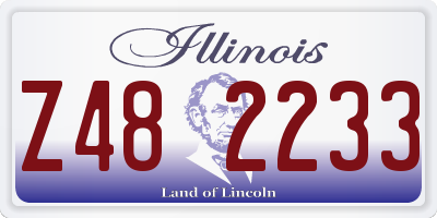 IL license plate Z482233