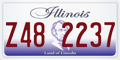 IL license plate Z482237