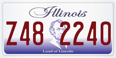 IL license plate Z482240