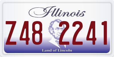 IL license plate Z482241
