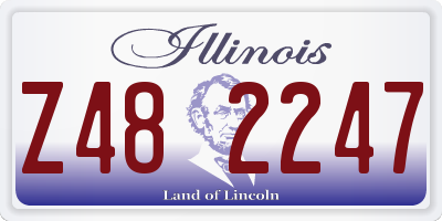 IL license plate Z482247