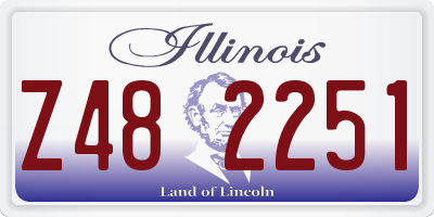 IL license plate Z482251