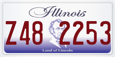 IL license plate Z482253