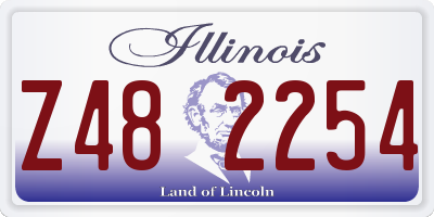 IL license plate Z482254