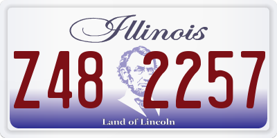 IL license plate Z482257