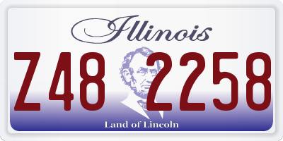 IL license plate Z482258
