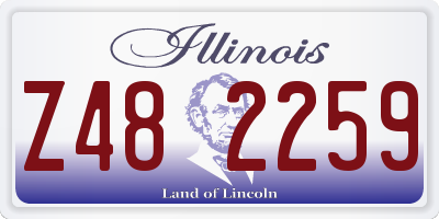 IL license plate Z482259