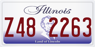 IL license plate Z482263