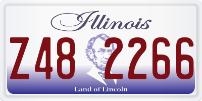 IL license plate Z482266