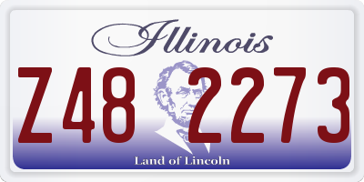 IL license plate Z482273