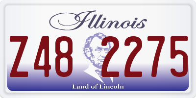 IL license plate Z482275