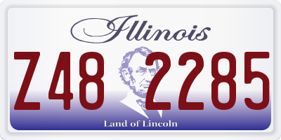 IL license plate Z482285