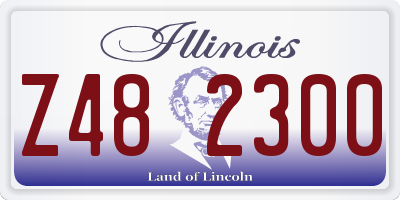 IL license plate Z482300