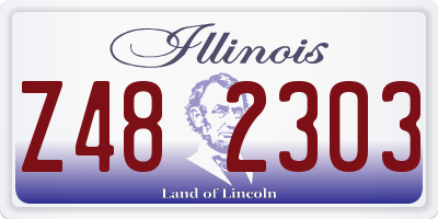 IL license plate Z482303