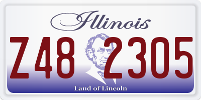 IL license plate Z482305