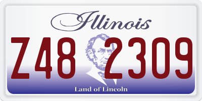IL license plate Z482309