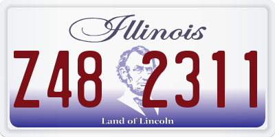 IL license plate Z482311