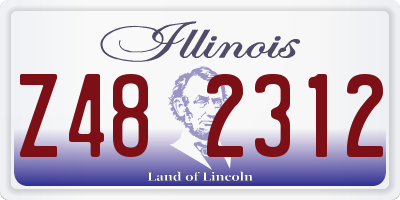 IL license plate Z482312